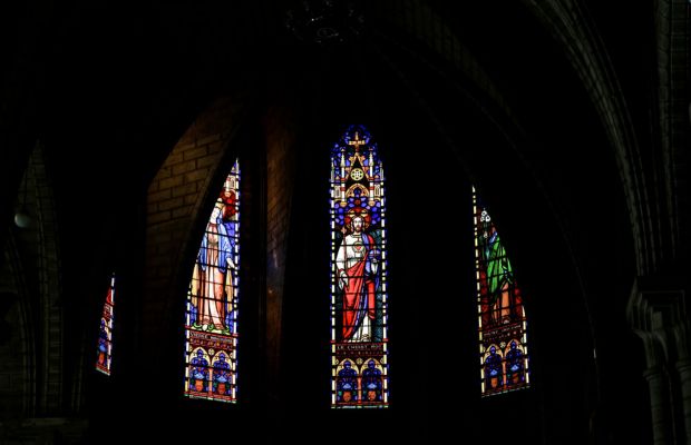 Nha Trang Cathedral at night